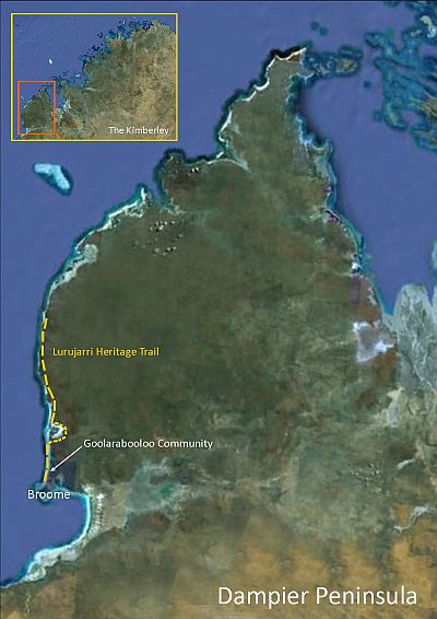Map Dampier Peninsula